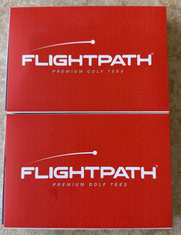 16 Premium Golf Tees FLIGHTPATH Durable Plastic Designed to enhance shot