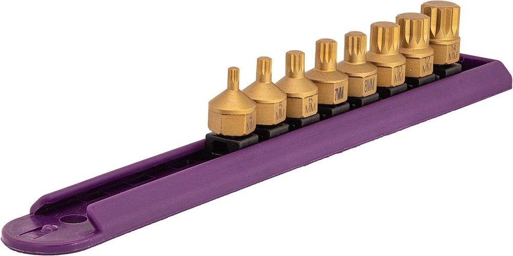 Low-Profile Triple Square Bits, 8-Piece Set