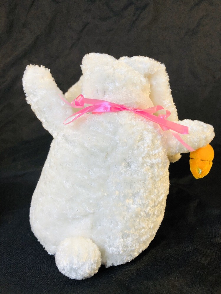 Easter Bunny Ceramic Candy Dish and plush