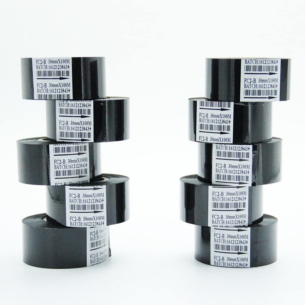 1 Roll Coding Pring Machine Replacement Code Ink Roll Black Color Ribbon