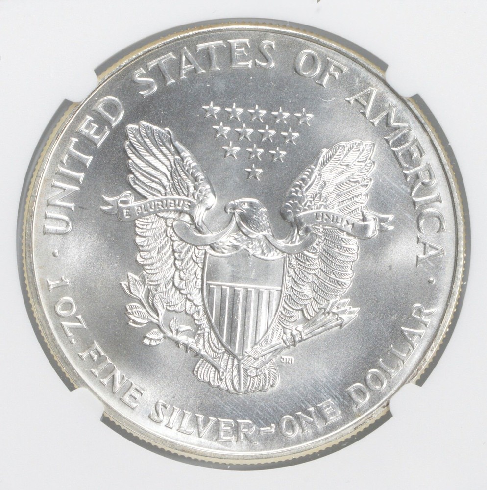 MS69 1994 American Silver Eagle NGC Brown Label