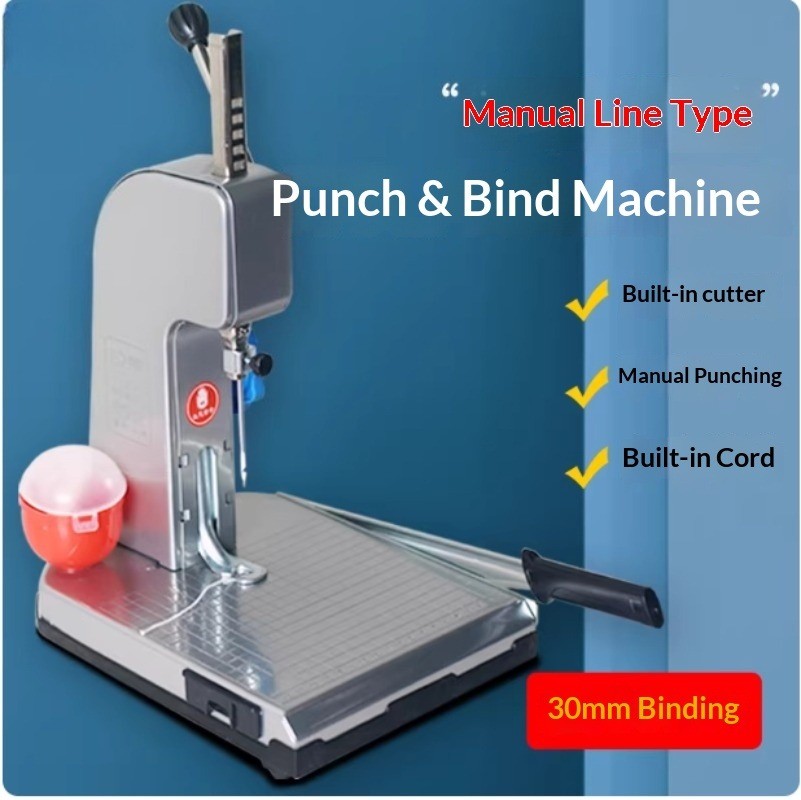 DC-2068 Thread-Through Manual Punching and Threading Wire Binding Machine