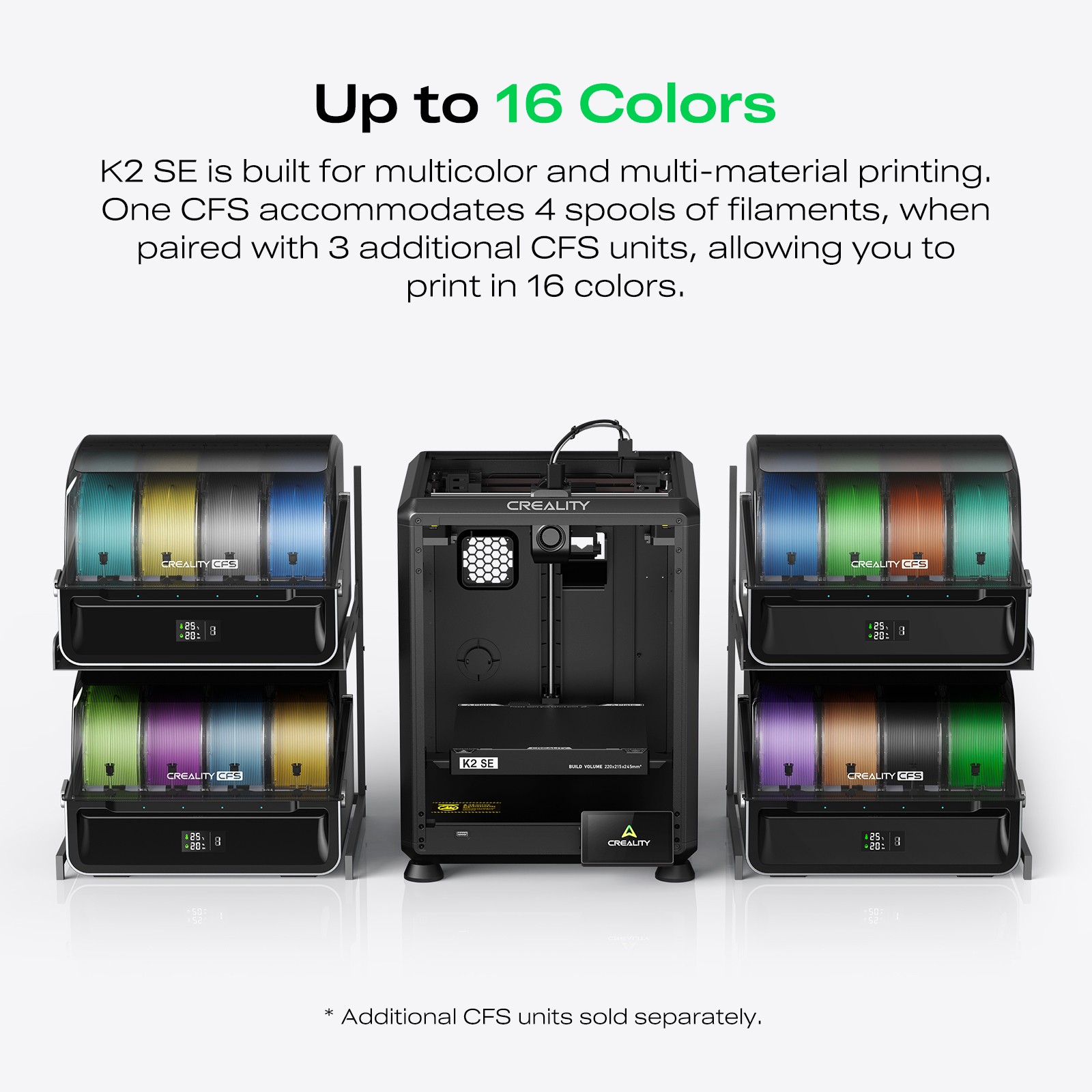 🔥On Sale! Creality K2 SE Combo 3D Printer 500mm/s 220*215 *245mm Printing Size