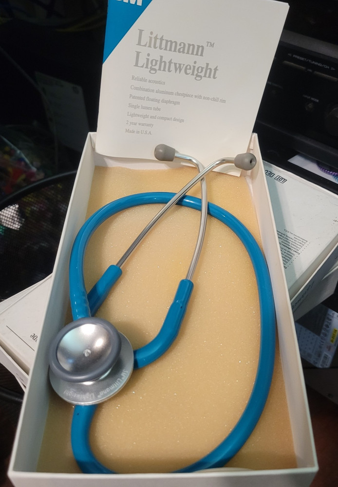 Littmann Lightweight Stethoscope #2195 Teal Scope Only