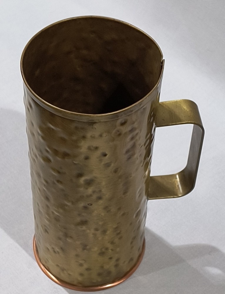 Brass Copper Matchstick Holder Cup Colony Metalsmiths of Virginia Denbigh