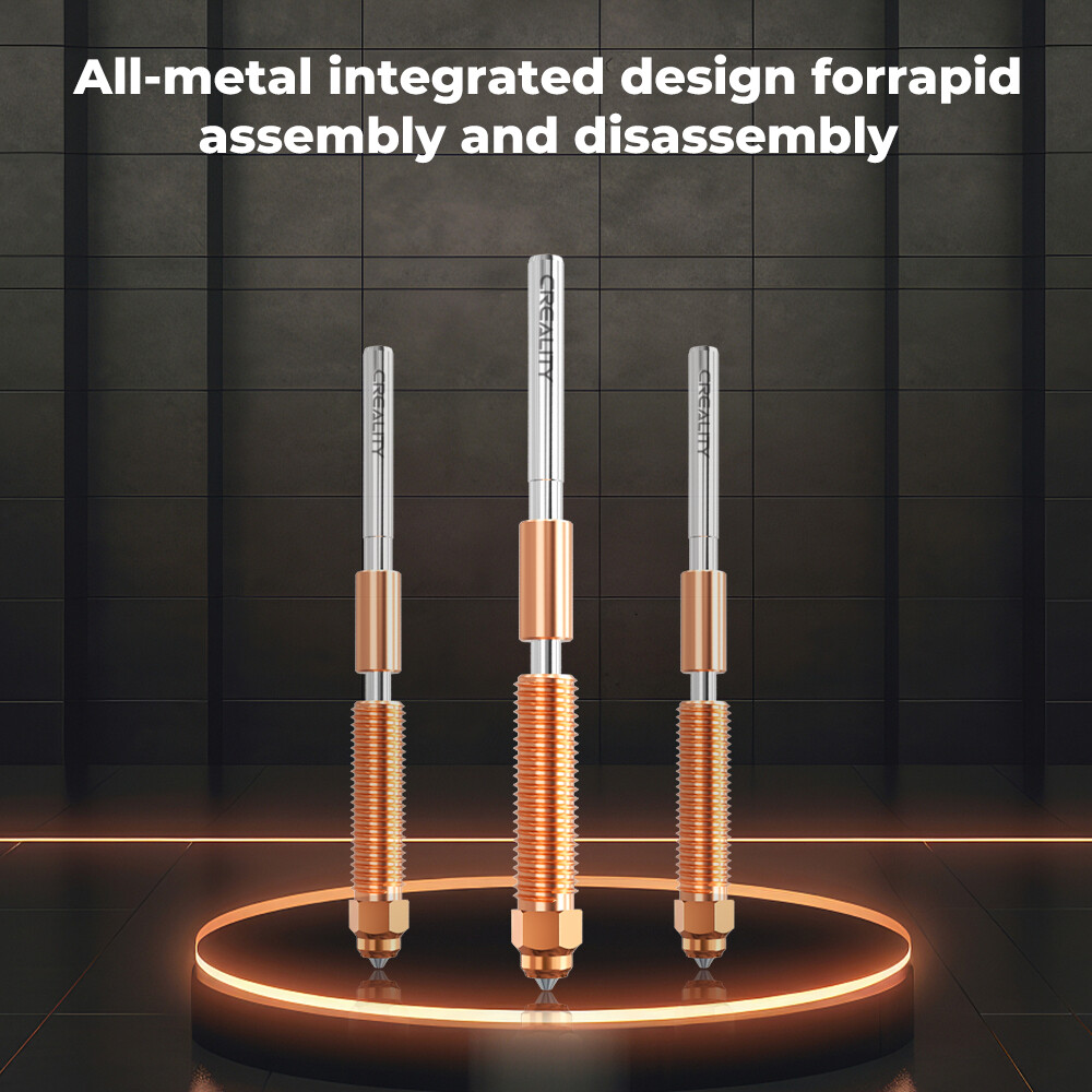 Creality Metal Quick-Swap Nozzle Kit Heat Break Hotend Heating Block Kit for K1C