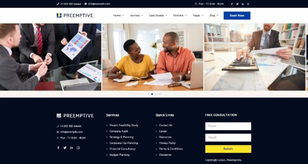 Premium Wordpress Elementor Template Kit Bundle | Finance & Law Firm theme