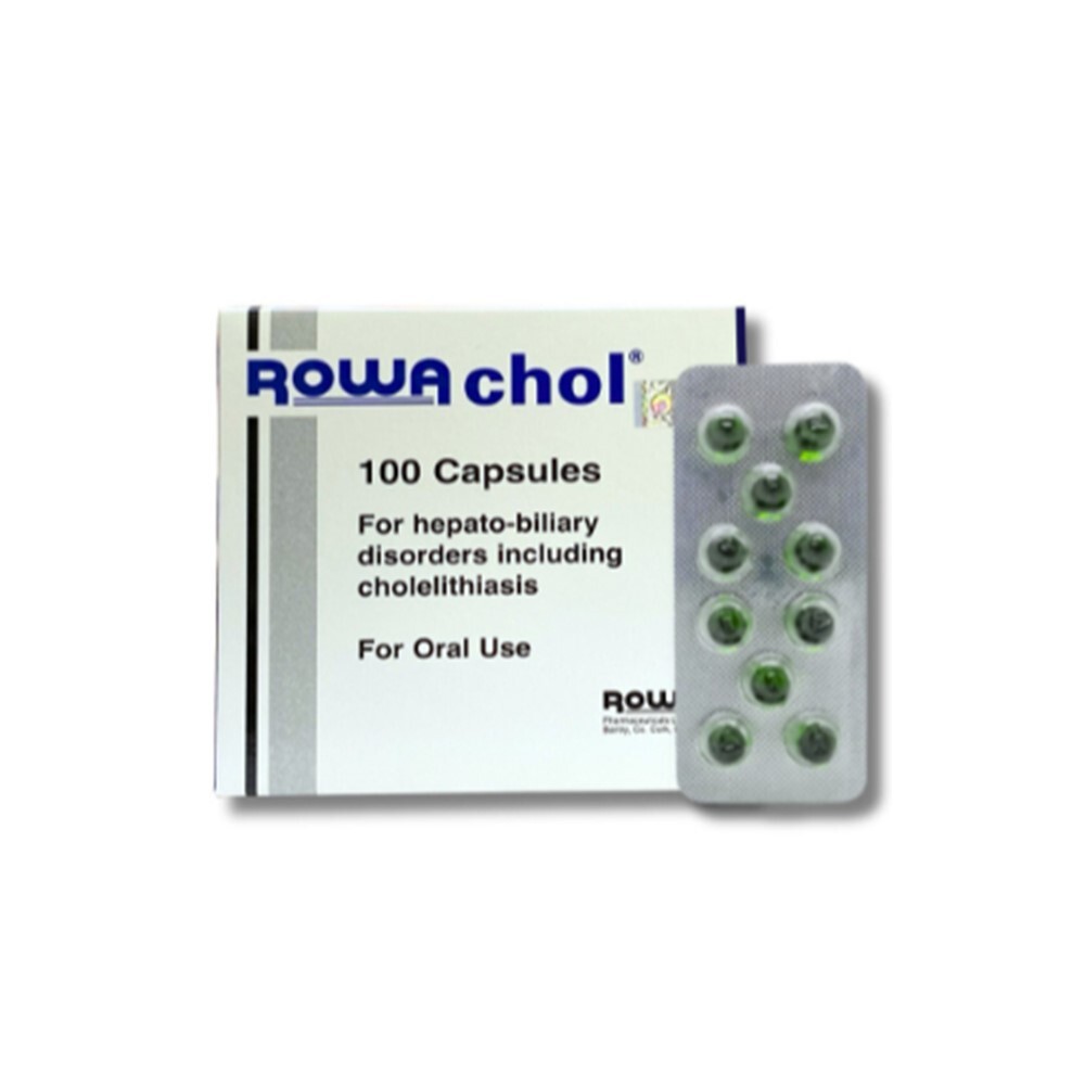 100 Caps Rowachol Hepato Biliary Disorders Cholelithiasis Gallstones Rowa