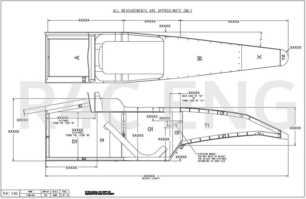 Formula 1 Plan (Sim Racing Cockpit Plan) in PDF format and hard copy