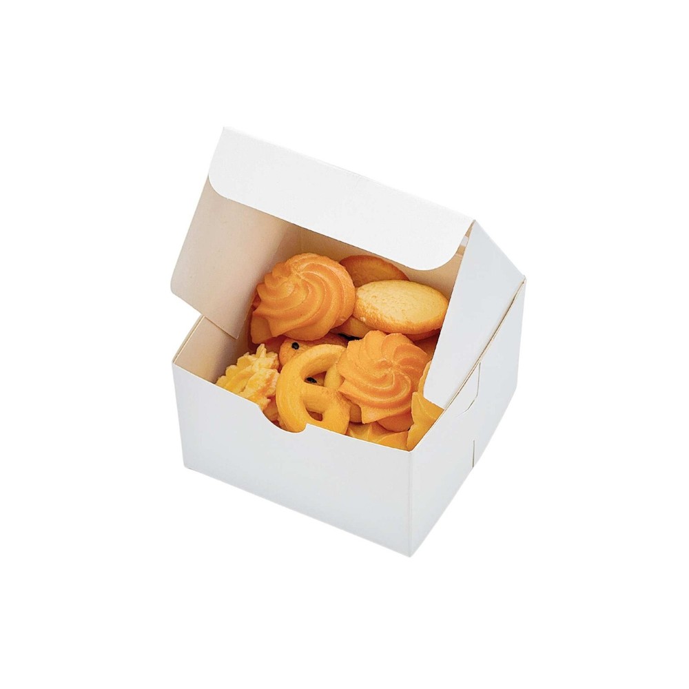 4"x4"x2.5" Mini Cake Box with Window (25pcs Pack)