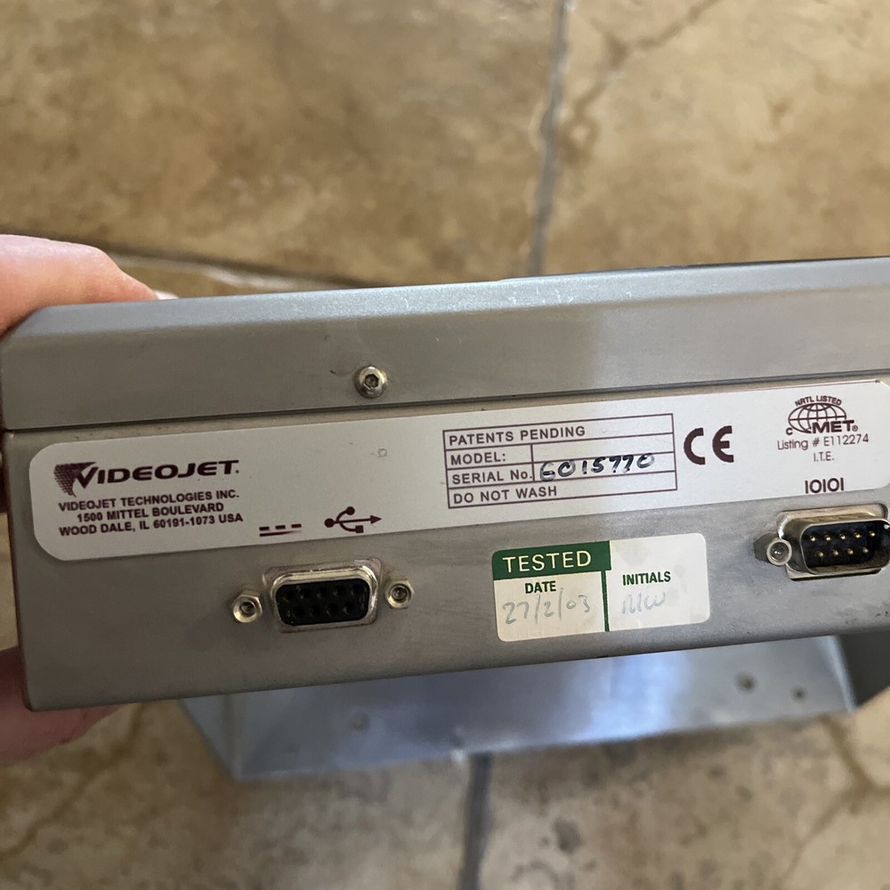 VIDEOJET DataFlex THERMAL TRANSFER OVERPRINTER SCREEN