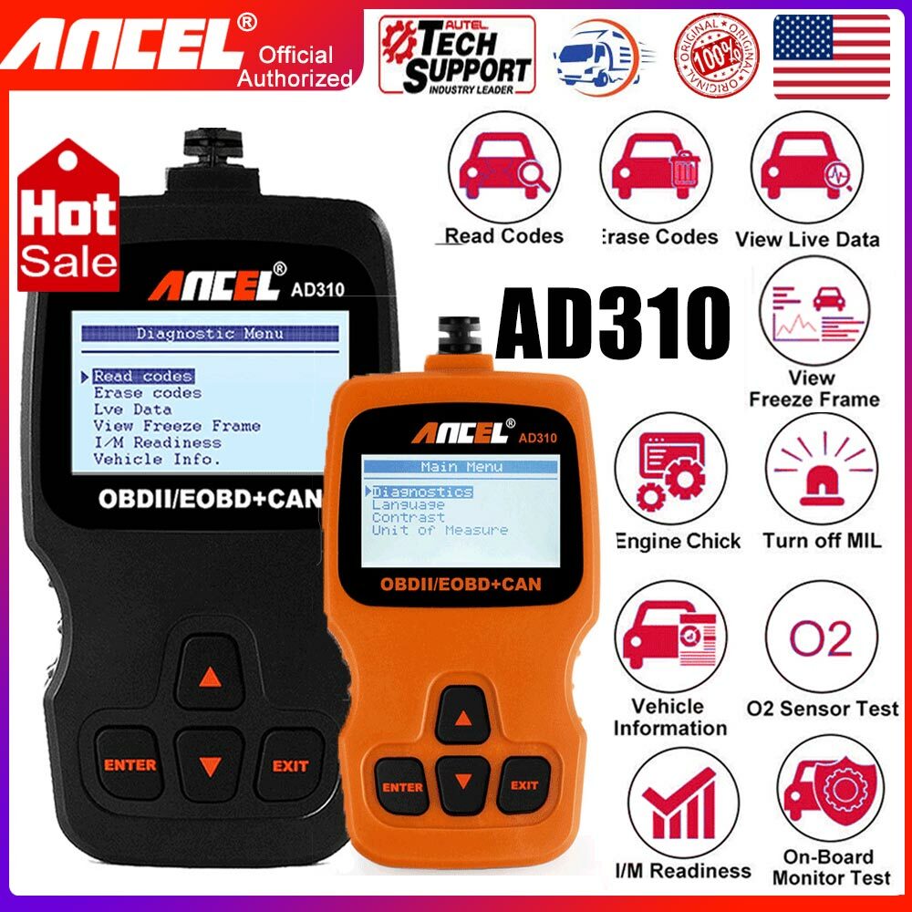 Ancel AD310 Automotive OBD2 Car Scanner Check Engine Code Reader Diagnostic Tool