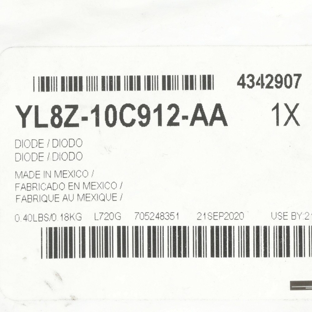 Genuine Ford Multi Purpose Inline Diode YL8Z-10C912-AA