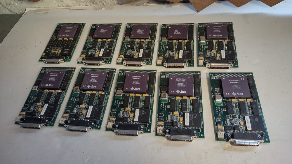 Bundle 10 Sun STP3010PGA TurboXGX Video Card - Untested