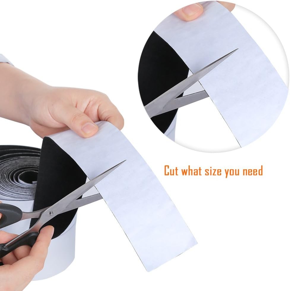 Pllieay 1 Pack Felt Tape in Self Adhesive, Polyester Felt Tape Furniture Felt St