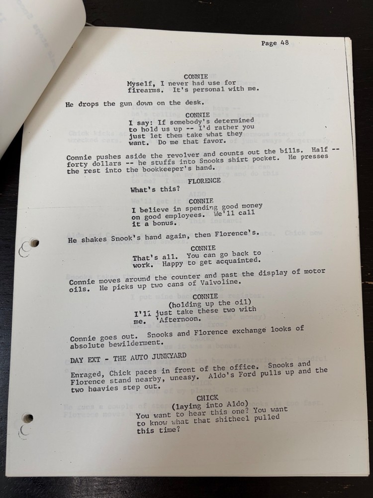 CITY LIMITS ORIGINAL SCI-FI MOVIE SCRIPT SCREENPLAY SECOND DRAFT FROM 1976