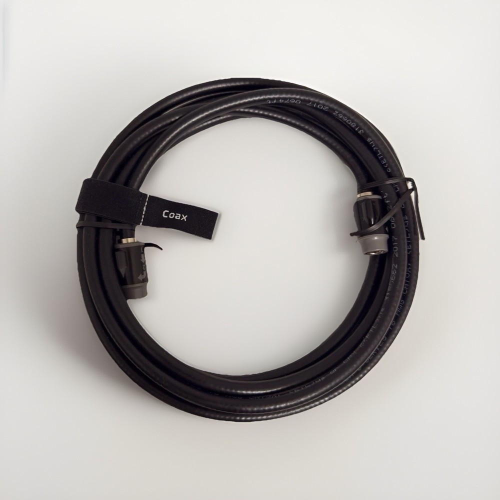 New Coaxial Cable  ,Copper Black , 10 ft