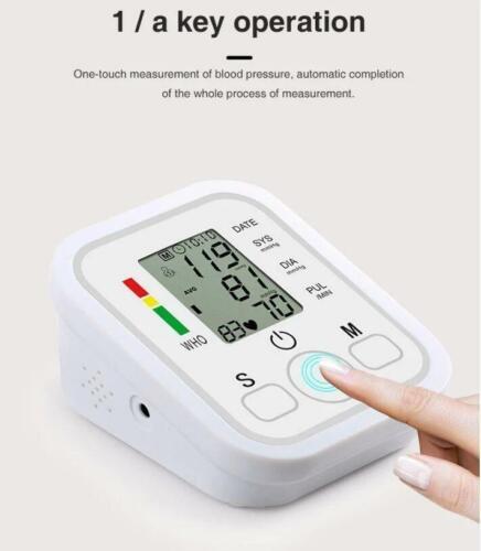 Automatic Arm Blood Pressure Monitor Digital Pulse Heart Rate Machine BP Cuff