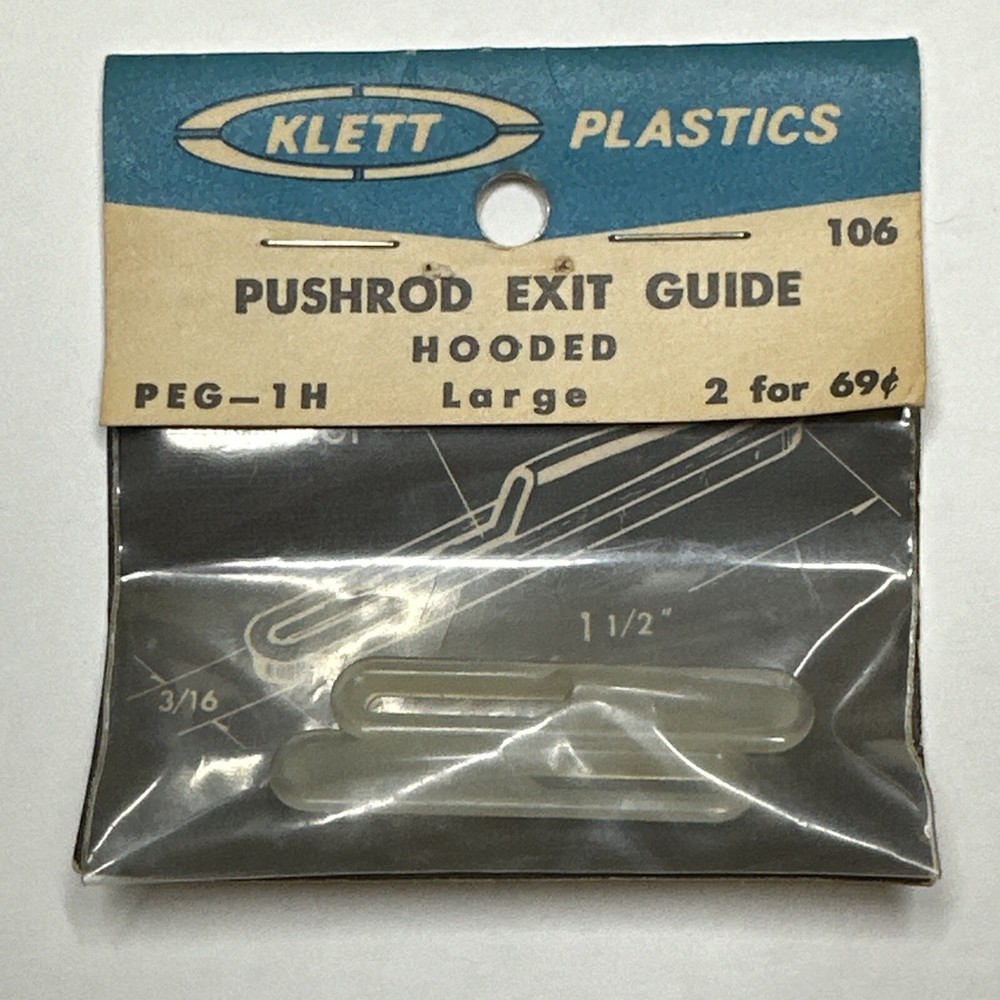Klett Plastics Pushrod Exit Guide Hooded Large 106 PEG-1H