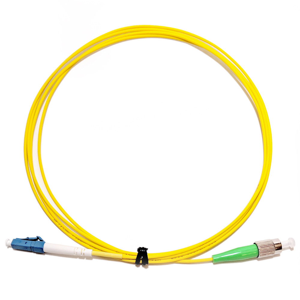 Fiber Optic Cable Patch Cord, Singlemode, Simplex LCUPC to FCAPC, 2M (6ft)