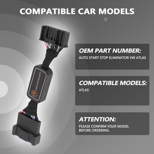 Auto Start Stop Eliminator Engine System Harness Cable fits Atlas