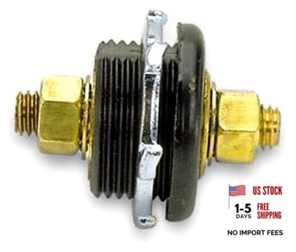 74145 Black Thru Panel Connector