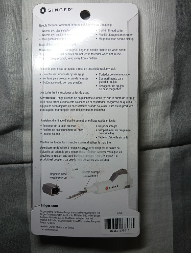 singer needle threader One Push Action