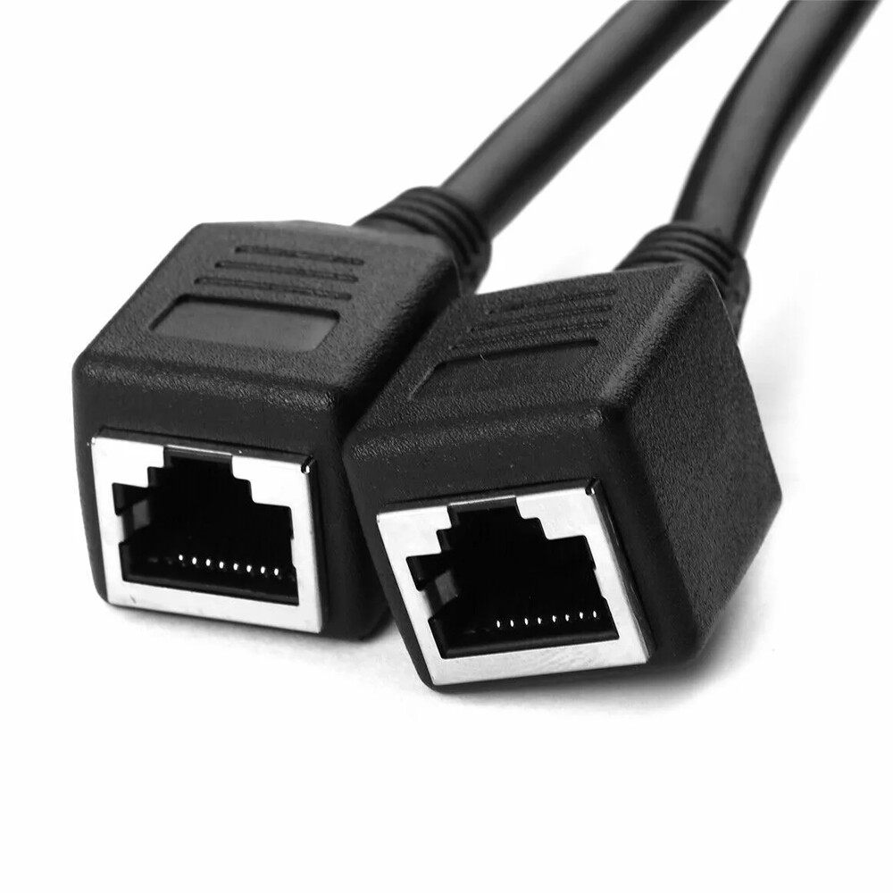 RJ45 1 to 2/3 Ways Splitter Adapter Port CAT6/5/7 LAN Ethernet Cable Connector