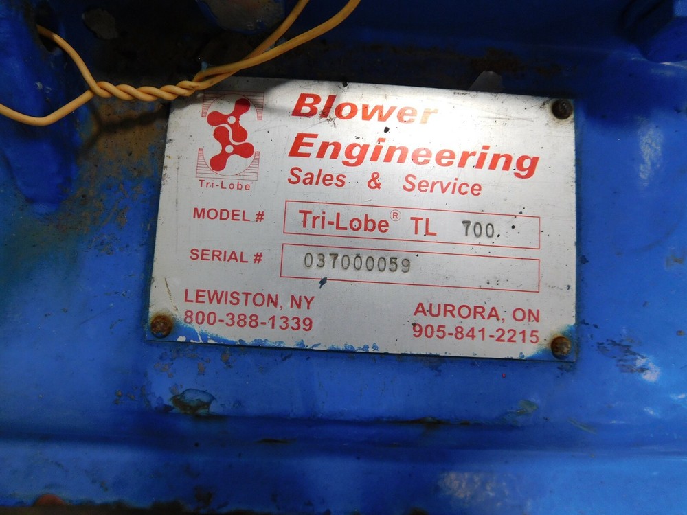 MO-4501, BLOWER ENGINEERING TRI-LOBE TL 700 BLOWER