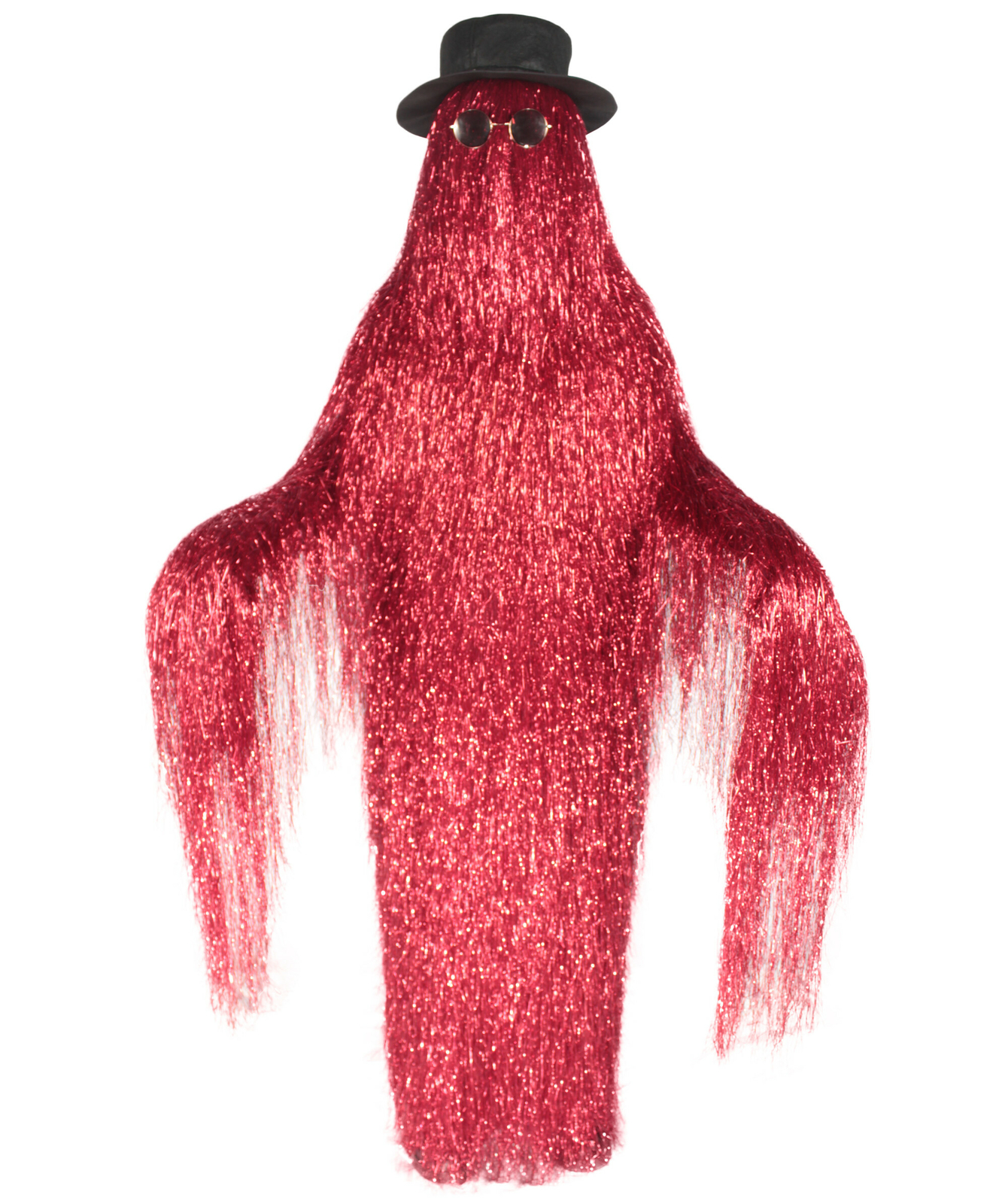 HPO Adult Dapper Creature Playboy Tinsel Costume with Wig for Halloween Cosplay