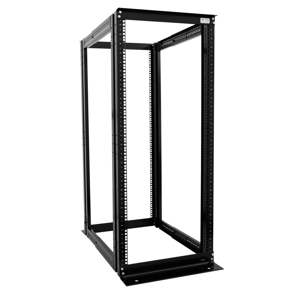 New 27U 4 Post Open Frame Data Network Server Rack Enclosure19" Adjustable Depth