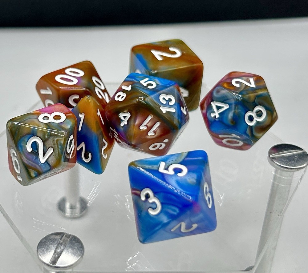 Sirius Acererak's D&D : Gold polyhedral dice Set D6
