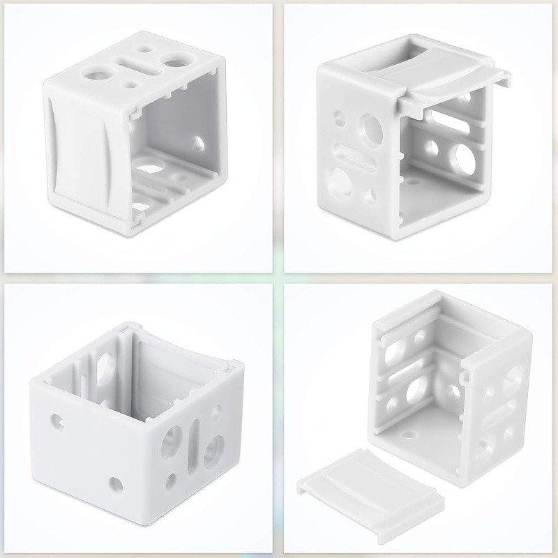 White Blind Brackets 6 Pack Durable Plastic Mounting Hardware Easy Install New