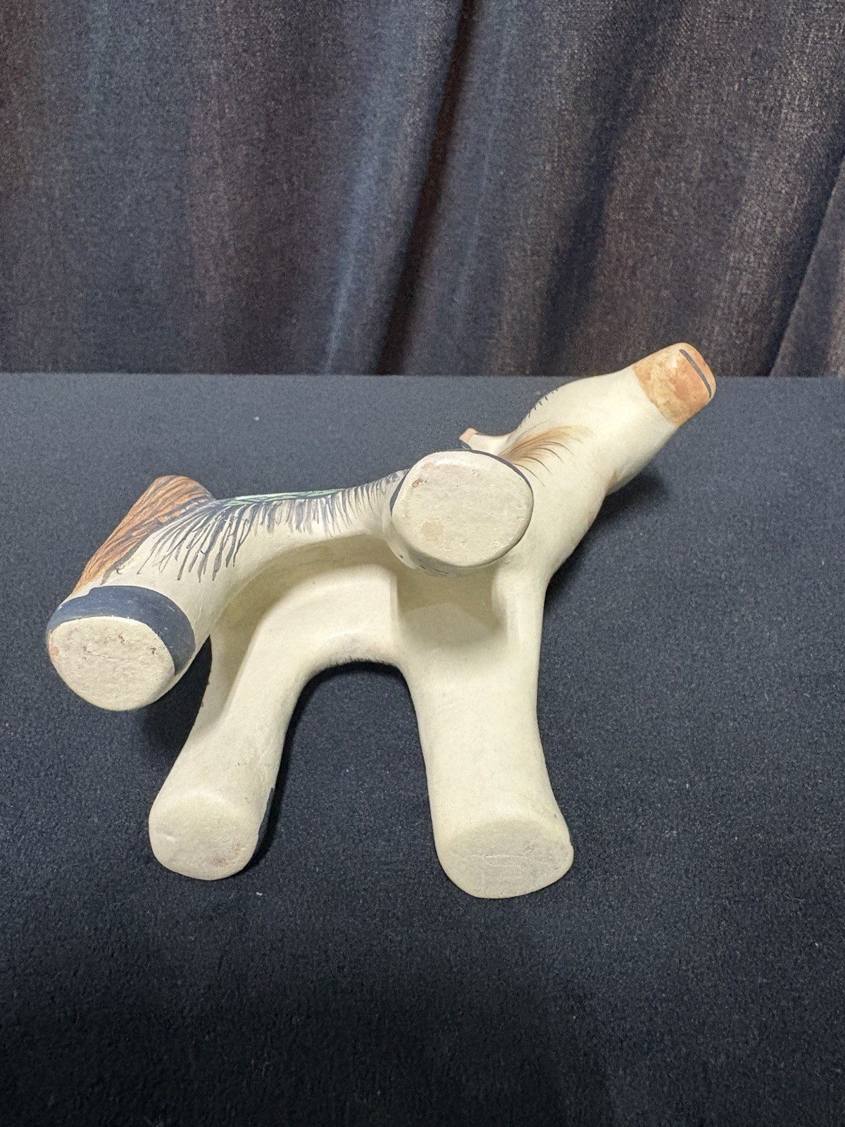 Santa Clara Pueblo Pottery Donkey by Artisan STEPHANIE NARANJO