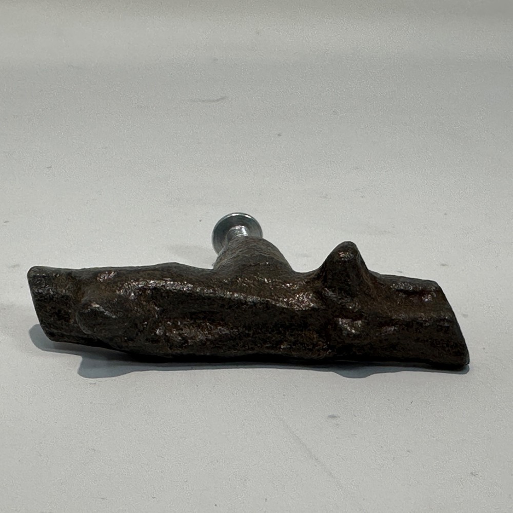 Vintage 3 Twig Cabinet Pulls aged bronze