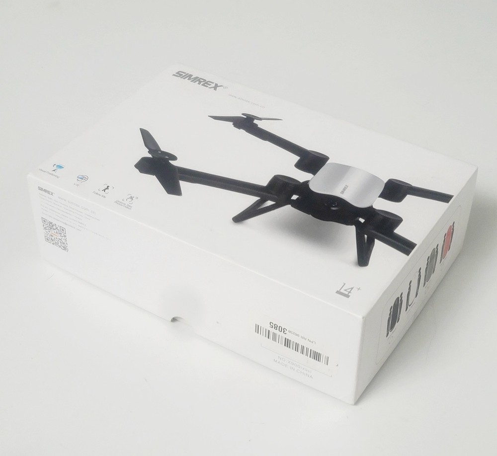 SIMREX X900 Drone Optical Flow Visual Positioning RC Quadcopter VR Arctic White