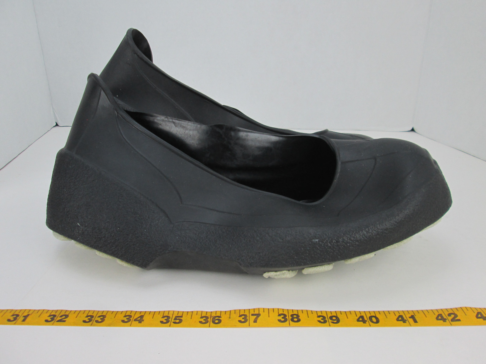 NSP XXL Black Overshoe Rubber Boot Covers W/ Gription Soles Slip Ons SKUBCS
