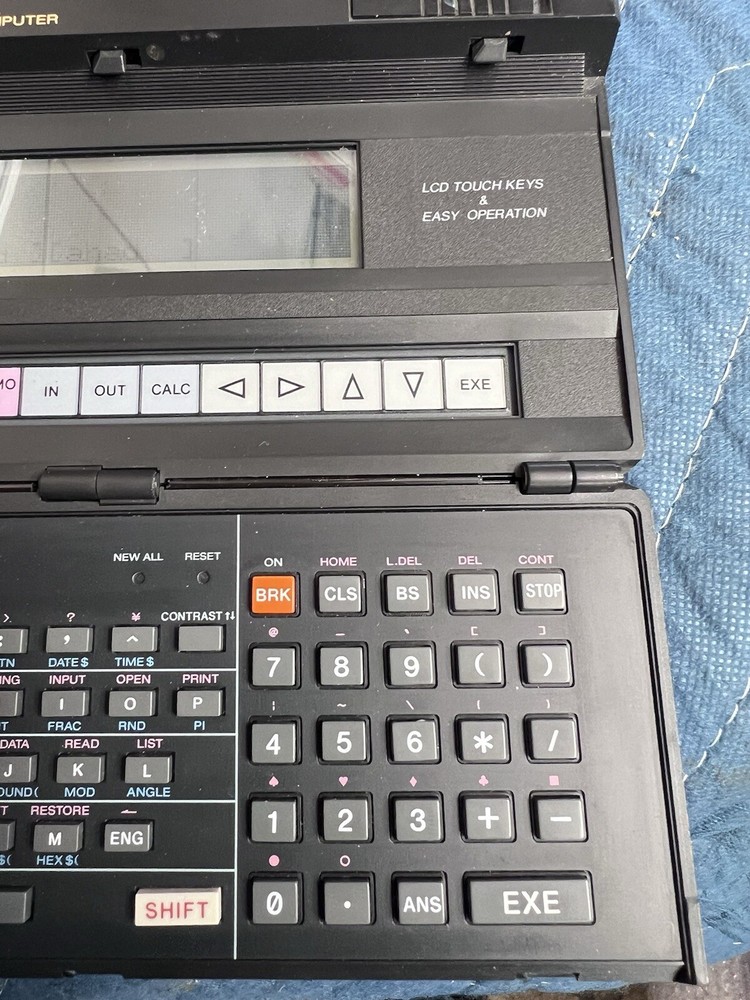 Vintage CASIO PB-1000 Pocket Personal Computer Working.