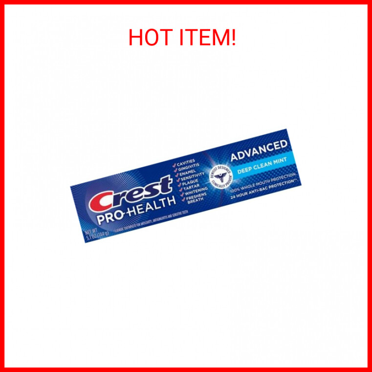 Crest Pro-Health Advanced Deep Clean Mint Toothpaste, 5.1 oz,