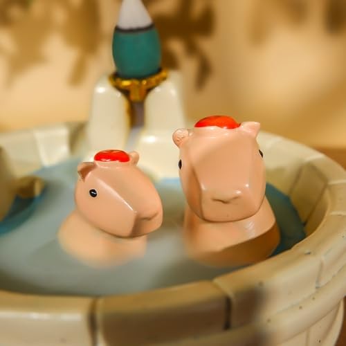 White Capybara Backflow Incense Holder - Capybara Backflow Incense-white