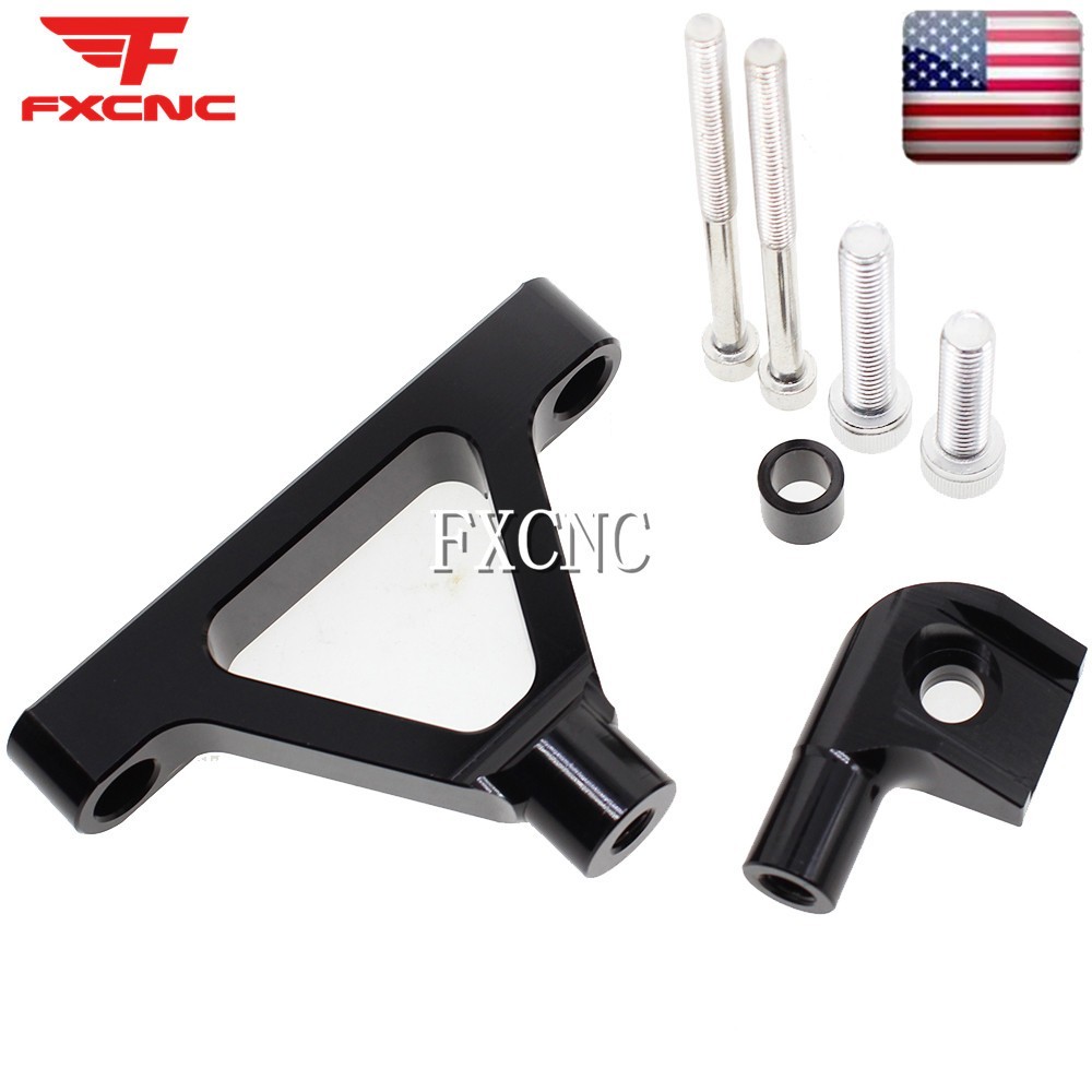 Steering Damper Stabilizer & Mounting Bracket For Kawasaki Ninja ZX6R 2007-2008