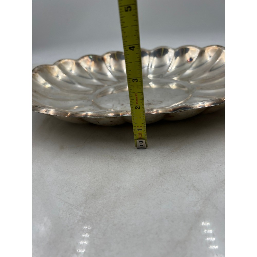 Reed & Barton Silver Plated Scalloped Edge Serving Dish 110