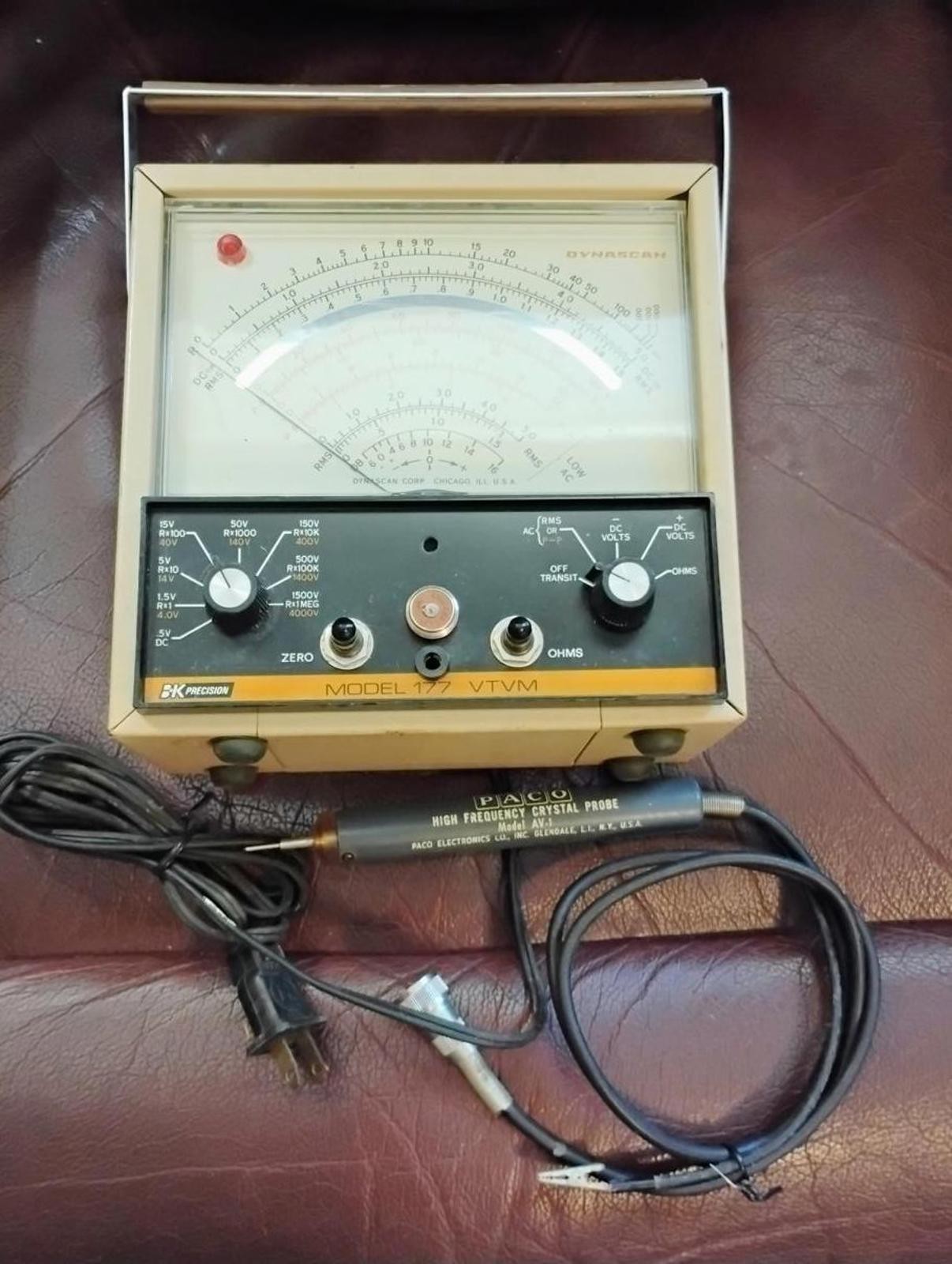 BK Precision Model 177 VTVM Analog Multimeter