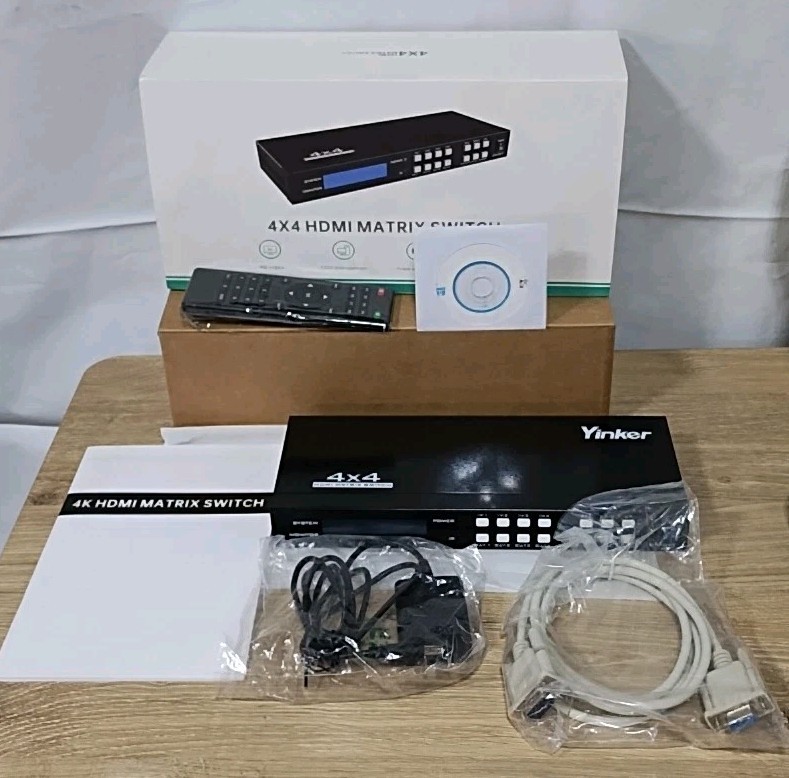 4x4 HDMI Matrix Switch Yinker HD414-A Various Controls (#E1-A2)