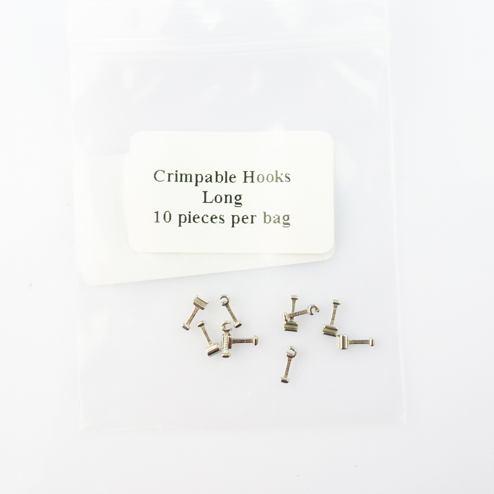 10X Dental Orthodontic Crimpable Hook sliding right/left/long/left for bracket