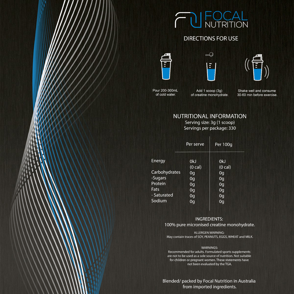 PURE 1KG CREATINE MONOHYDRATE HPLC TESTED WORKOUT ENHANCER