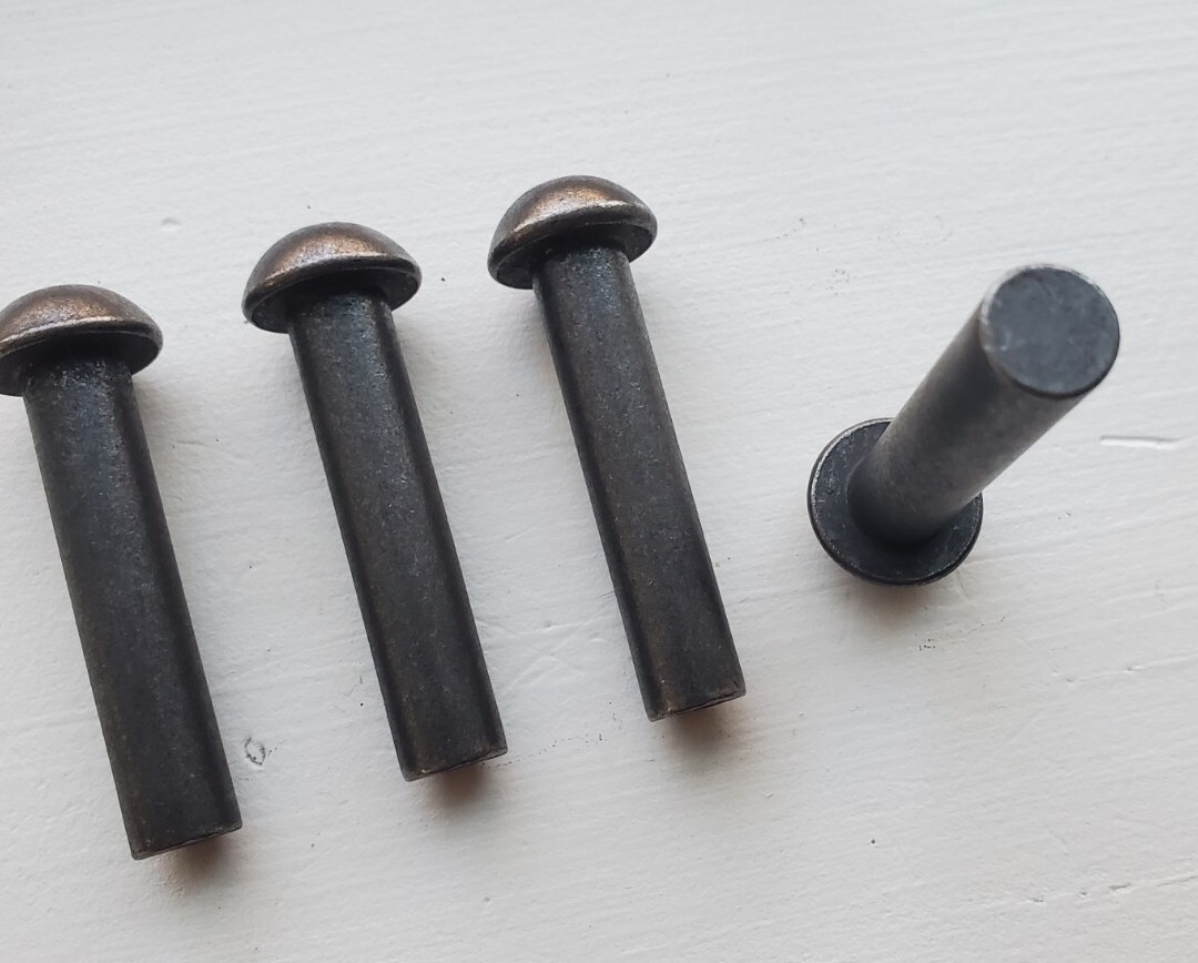 Fisher Wood Stove Door Hinge Pins, 3/8" x 1 3/4", solid steel set of 4