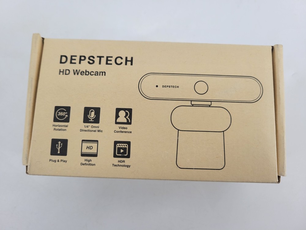 DEPSTECH Full HD Webcam with Microphone 1080P USB Web Camera for Laptop PC