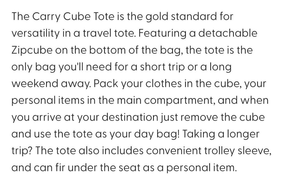 Biaggi Carry Cube Tote Bag