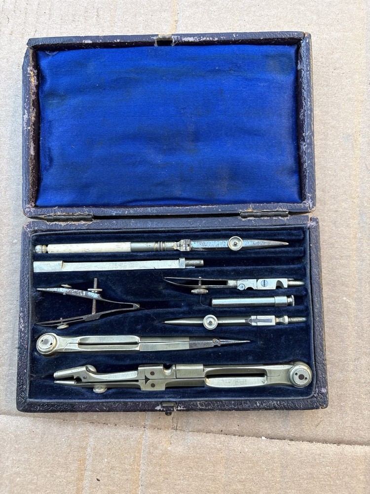 vintage technical drawing instruments